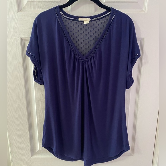 Meadow Rue Navy Top (Medium) - Picture 1 of 4